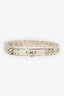 Hermès Sterling Silver Kelly Gourmette Bracelet Size XS