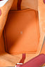 Hermes 2016 Orange Clemence Rouge Swift Bicolour Leather Picotin 22