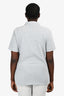 Burberry London Grey Cotton Polo T-Shirt Size L Mens