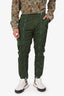 Stone Island Green Nylon Cargo Zip Front Pants Size 30