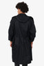 Lemaire Black Cotton Light Hooded Trench Coat Size S Mens