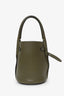 Celine Green Leather Nano Big Bucket Bag With Strap