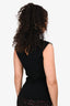Akris Punto Black V-Neck Sleeveless Top Size 2