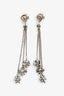Chrome Hearts Silver Motifs 3 Charm Drop Earrings