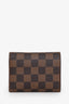 Louis Vuitton Damier Ebene Victorine Wallet with A.G Initials