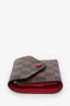 Louis Vuitton Damier Ebene Victorine Wallet with A.G Initials