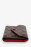 Louis Vuitton Damier Ebene Victorine Wallet with A.G Initials