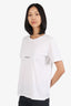 Saint Laurent White Graphic Print T-Shirt Estimated Size S