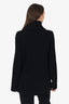 Moncler Black Knit/Nylon Cardigan Size S