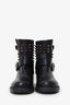 Valentino Black RockStud Moto Boots Size 36.5