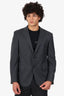 Spurr Grey Wool Single Breasted Blazer Size 42 Mens