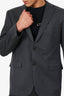 Spurr Grey Wool Single Breasted Blazer Size 42 Mens