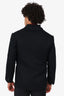 Neil Barrett X Herno Black Wool Button Down Jacket Size 52 Mens