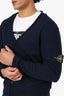 Stone Island Blue Wool Knit Cardigan Size XL Mens