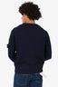 Stone Island Blue Wool Knit Cardigan Size XL Mens