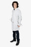 Costume National Grey Nylon Belted Trench Coat Size 52 Mens
