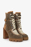 Christian Louboutin Brown Suede Macademia Boots Size 37.5