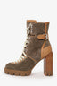 Christian Louboutin Brown Suede Macademia Boots Size 37.5