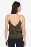 6397 Army Green Spaghetti Strap Tank Top Size S