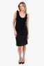 Dries Van Noten Black Ruffled Havillo Sleeveless Dress Size M