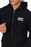 Burberry Black Love Print Zip-up Hoodie Size S Mens