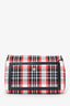 Burberry Red Hackberry Tartan Nylon Crossbody Bag