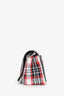 Burberry Red Hackberry Tartan Nylon Crossbody Bag