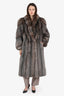 Vintage Fox Fur Long Coat Estimated Size S