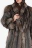 Vintage Fox Fur Long Coat Estimated Size S