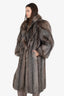 Vintage Fox Fur Long Coat Estimated Size S