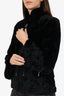 Kahnert Furs Black Sheared Beaver Cinched Jacket Estimated Size S