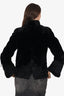 Kahnert Furs Black Sheared Beaver Cinched Jacket Estimated Size S