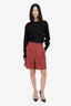 Weekend Max Mara Red Wool 'Belbo' Pleated Shorts Size 38