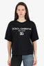 Dolce & Gabbana Black/White 'Milano' T-Shirt Size S