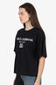 Dolce & Gabbana Black/White 'Milano' T-Shirt Size S