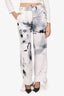 Off-White White/Grey Printed Pants Size 40
