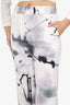 Off-White White/Grey Printed Pants Size 40
