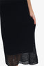 Vince Black Knit Midi Skirt Size S