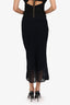 Vince Black Knit Midi Skirt Size S