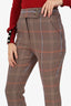 Veronica Beard Brown Check Pants Size 6