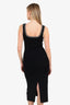 Maje Black Knit Ribbed Dress Size 34