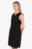 Vince Black V Neck Dress Size 8