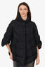 Ermanno Scervino Black Down Quilted Puffer Jacket Size 42