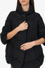 Ermanno Scervino Black Down Quilted Puffer Jacket Size 42