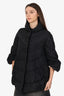 Ermanno Scervino Black Down Quilted Puffer Jacket Size 42