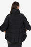 Ermanno Scervino Black Down Quilted Puffer Jacket Size 42