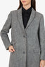 Neil Barrett Wool/Alpaca 'Masculine Fit' Single Breasted Coat Size 42