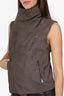 Rick Owens Taupe Leather Vest Size 12