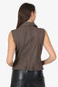 Rick Owens Taupe Leather Vest Size 12