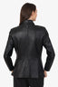 Mackage Black Leather Peplum Biker Jacket Size L